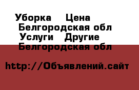 Уборка  › Цена ­ 100 - Белгородская обл. Услуги » Другие   . Белгородская обл.